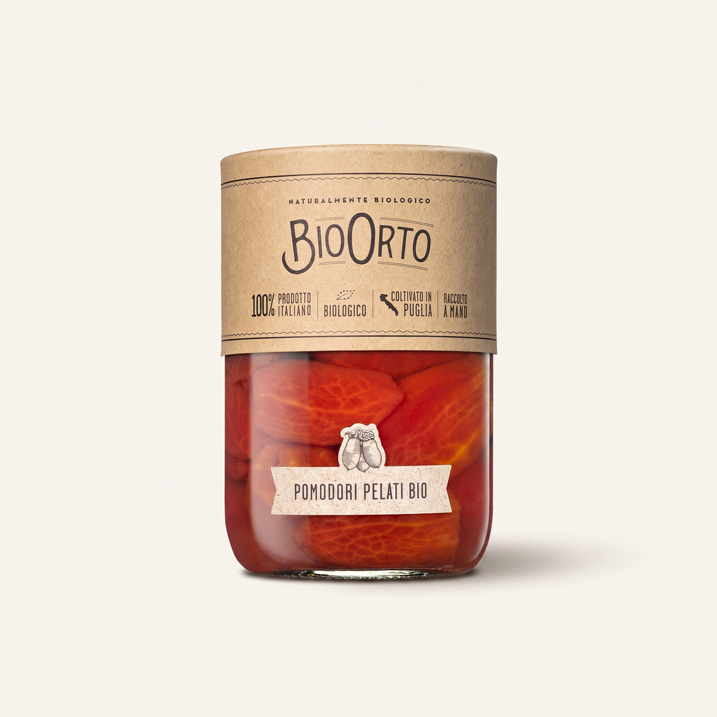 Bio Orto Tomates Pelées au Naturel Bio
