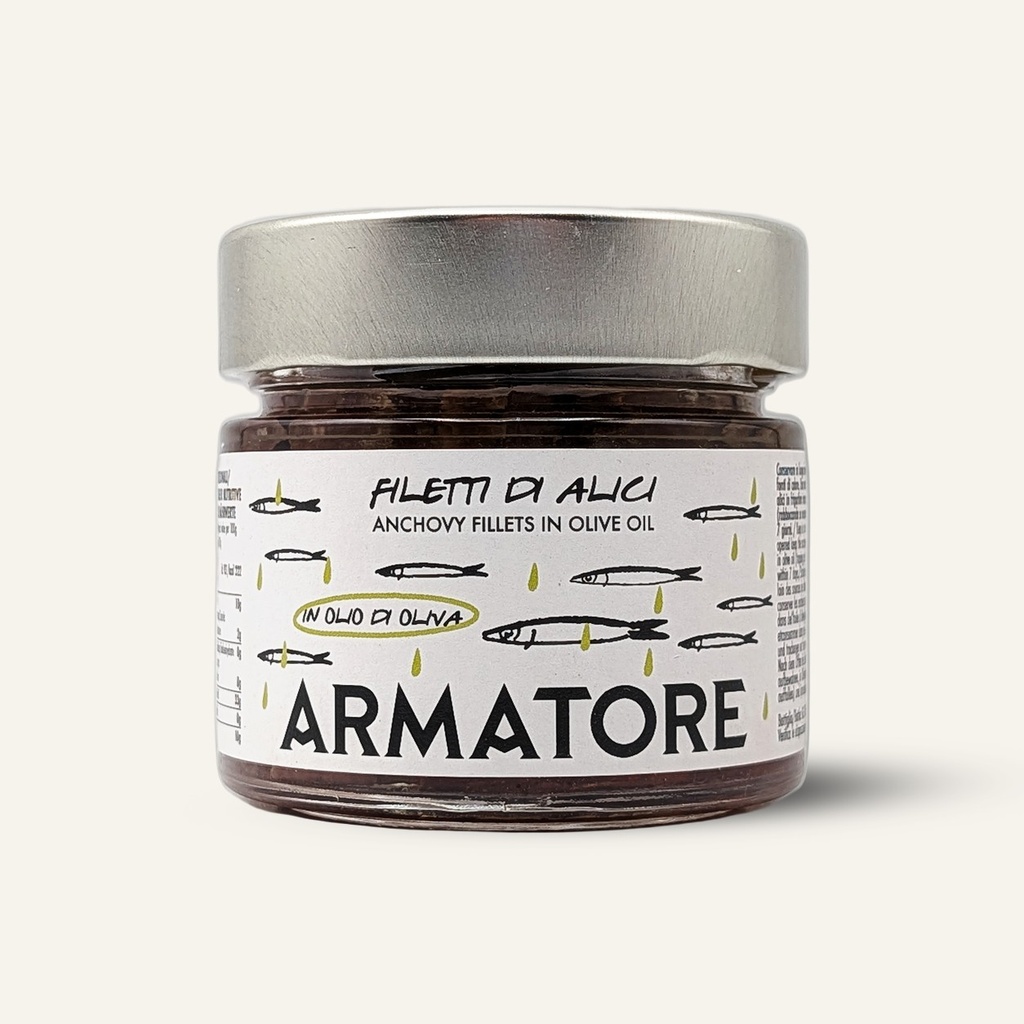 Armatore Cetara Filets d'Anchois de Cetara à l'Huile d'Olive 195 gr