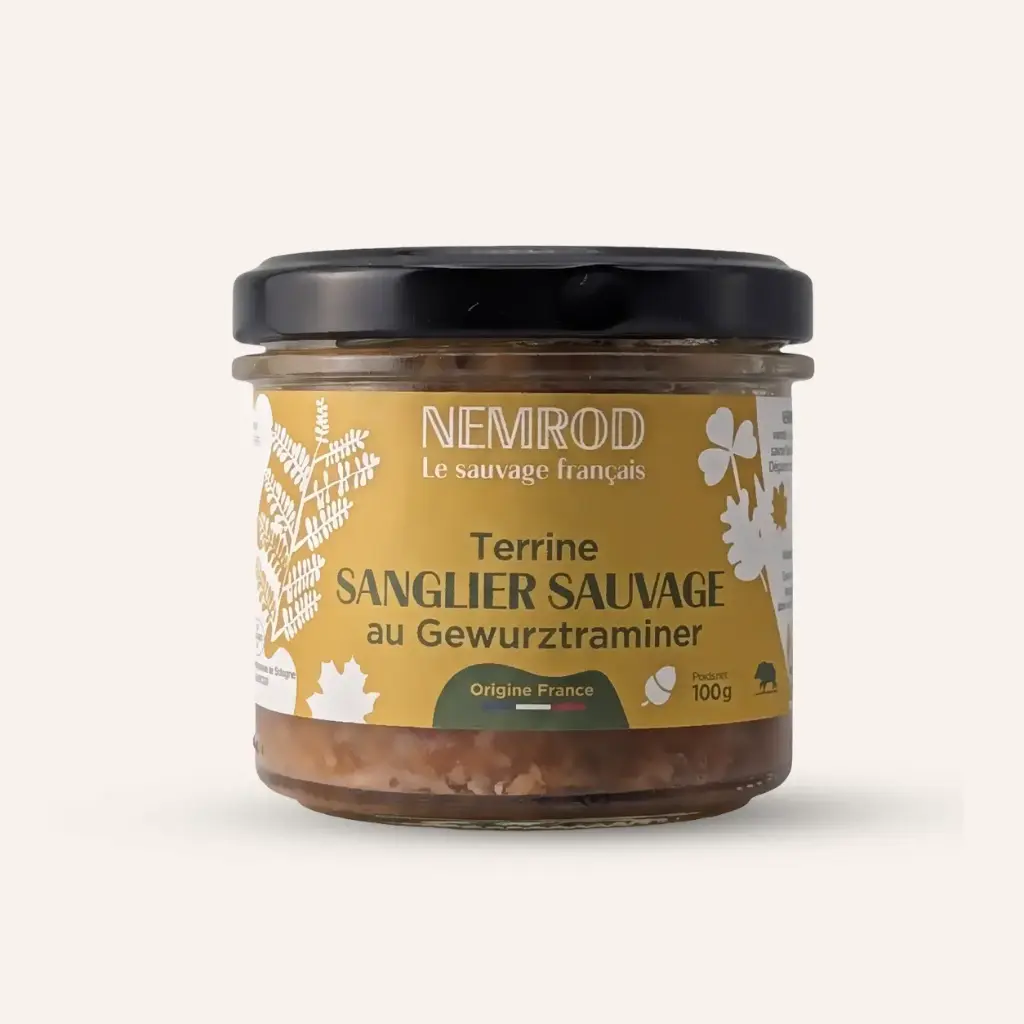 Nemrod Terrine de Sanglier au Gewurztraminer 100 gr