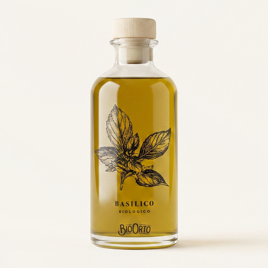 Bio Orto Huile d'Olive au Basilic Bio