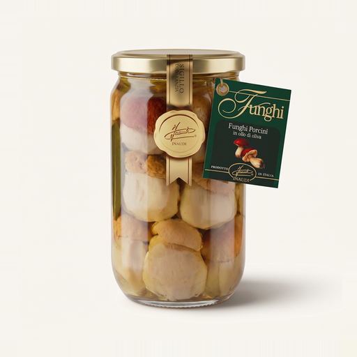 Inaudi Cèpes Entiers à l’Huile d’Olive Extra Vierge