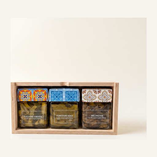 Sant'Ilario Coffret de Conserves en Boîte de Bois