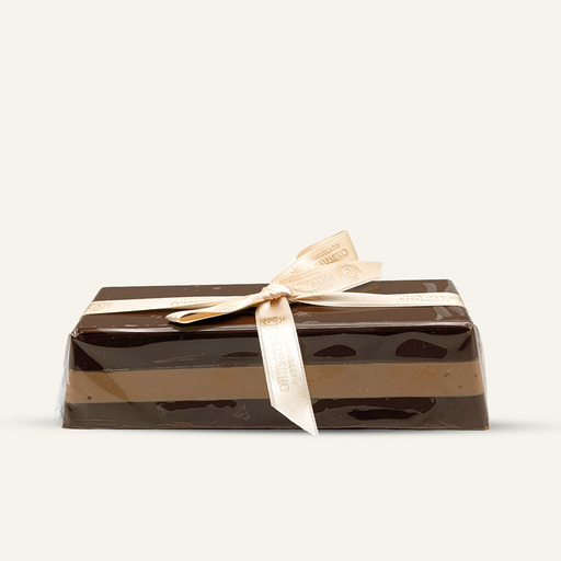 Calcagno Lingot de Cremino au Chocolat Gianduia et Noisette 500 gr