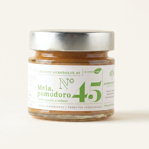 Alessio Brusadin Chutney Aigre-Doux de Pomme, Tomate Verte et Raifort