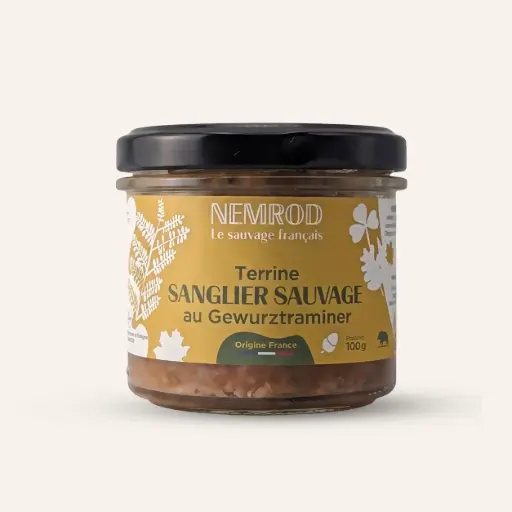 Nemrod Terrine de Sanglier au Gewurztraminer 100 gr